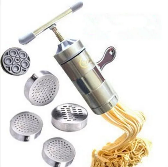 

1PC Household Stainless Steel Manual Pasta Machine Hand Pressure Noodle Machine Noodle Maker With 5 Models OK 0286