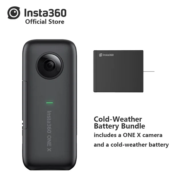 cold battery Оригинальная Спортивная Экшн-камера Insta360 ONE X 5,7 K Video VR 360 для iPhone и Android 360 capture Insta360 - Цветной: cold battery