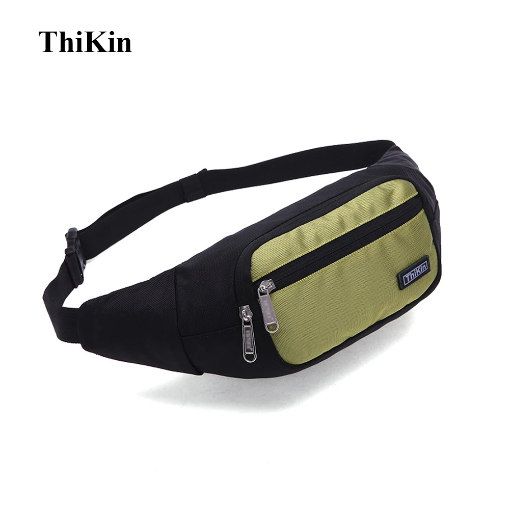 Nylon Waterproof Women Waist Bag Patchwork Men Mobile Phone Fanny Bag