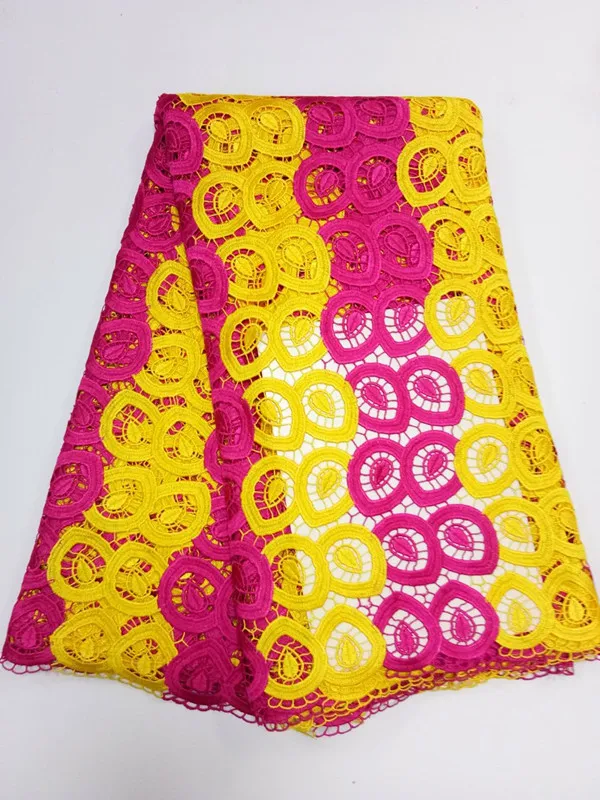 

factory price African Guipure lace fabric,high quality embroidered cord lace fabric for fashion dress!