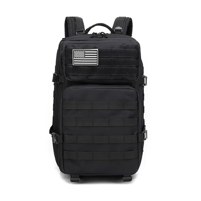 Military tactical waterproof army backpack men male 3p assault attack bag 45l large outdoor travel back pack mountaineering bags