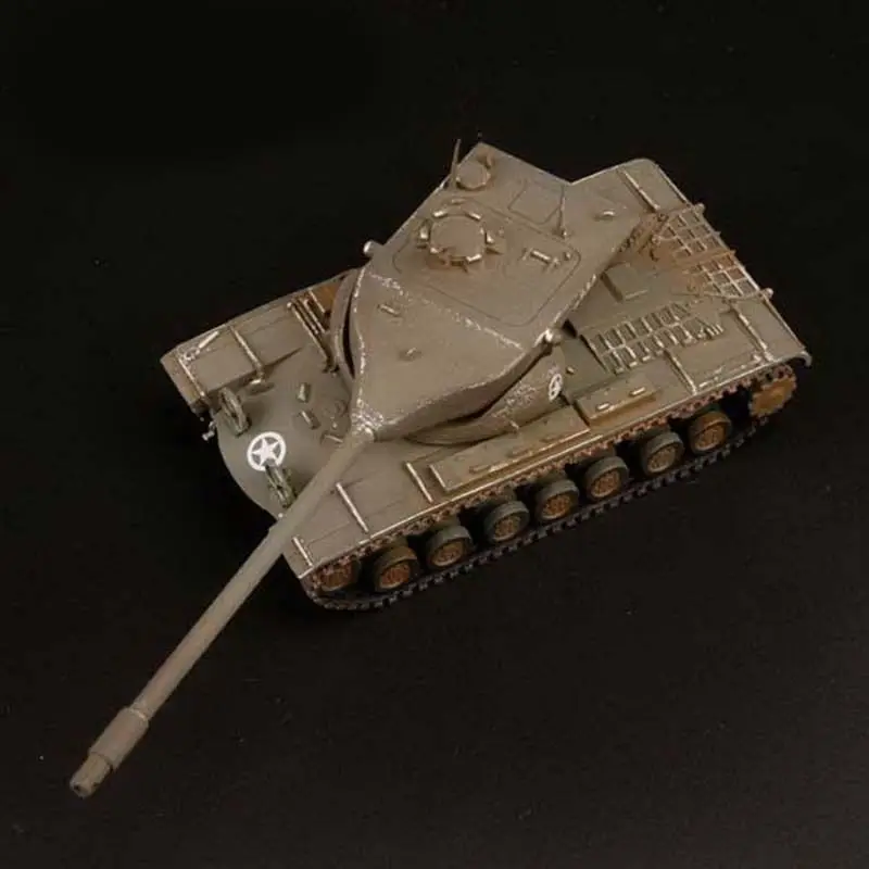 1/72 литья под давлением T57 США тяжелый танк собран Готовая модель по Железный