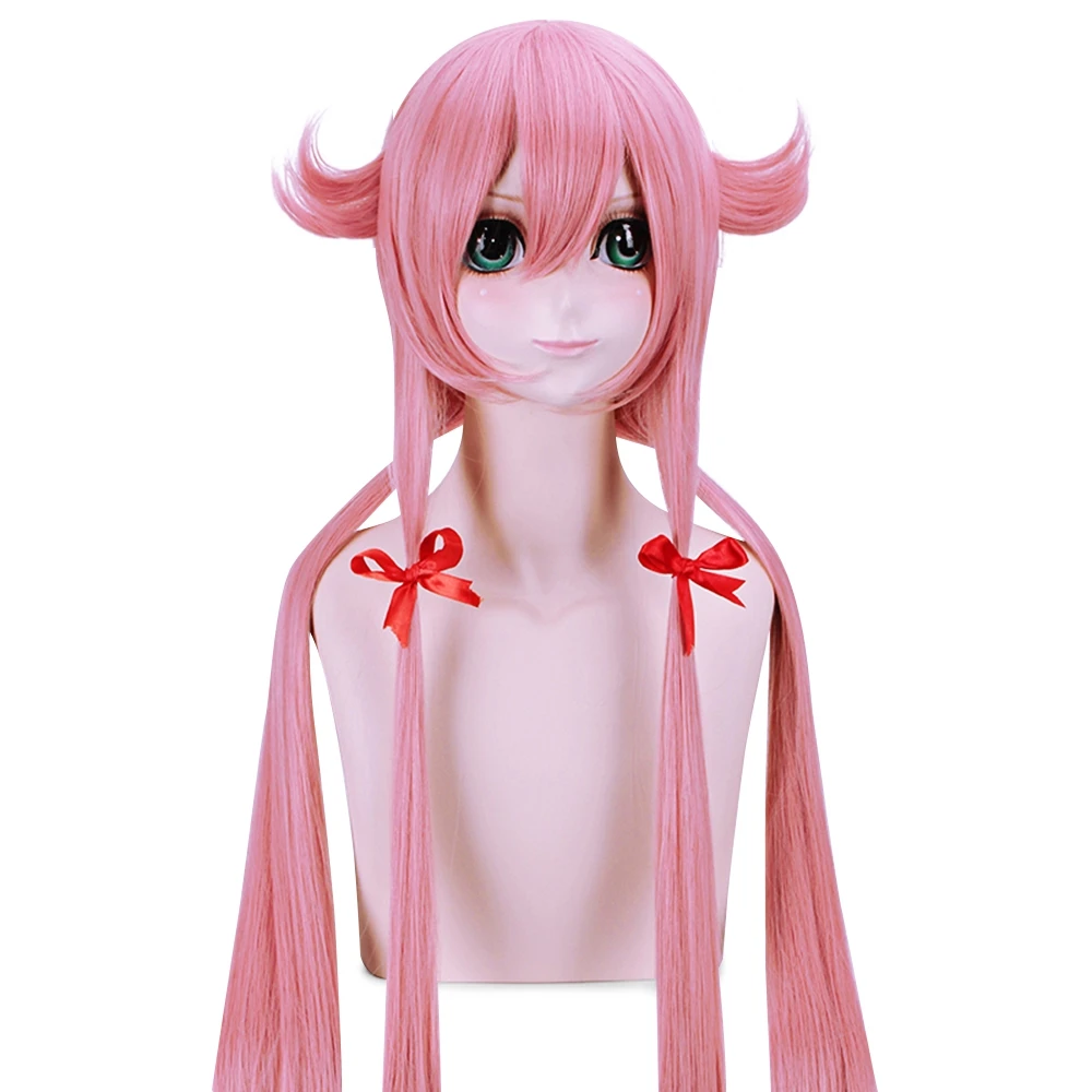 

High-Temperature Resistance Fibers Synthetic Hair Wigs Long Natural Full Wigs Cosplay Party for Mirai Nikki Gasai Yuno Figure