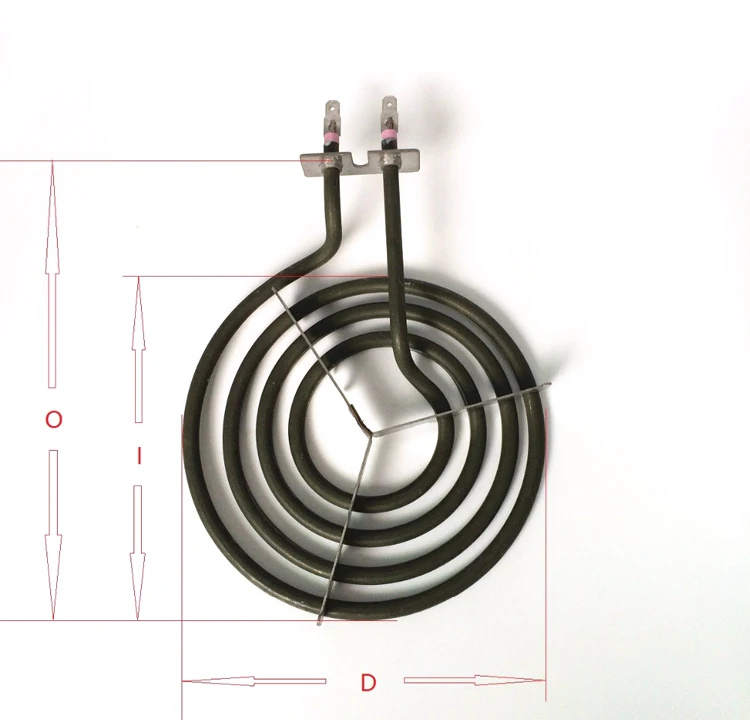 1500 Вт 220 В плита поверхность горелки нагревательный элемент для электрической плиты, 4 кольца блинная катушка форма нагреватель трубка с штативом