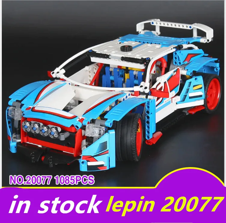

lepin technic Rally Car Lepin 20077 legoing Technic 42077 legoing Rally Car power function Set Building Blocks bricks toys