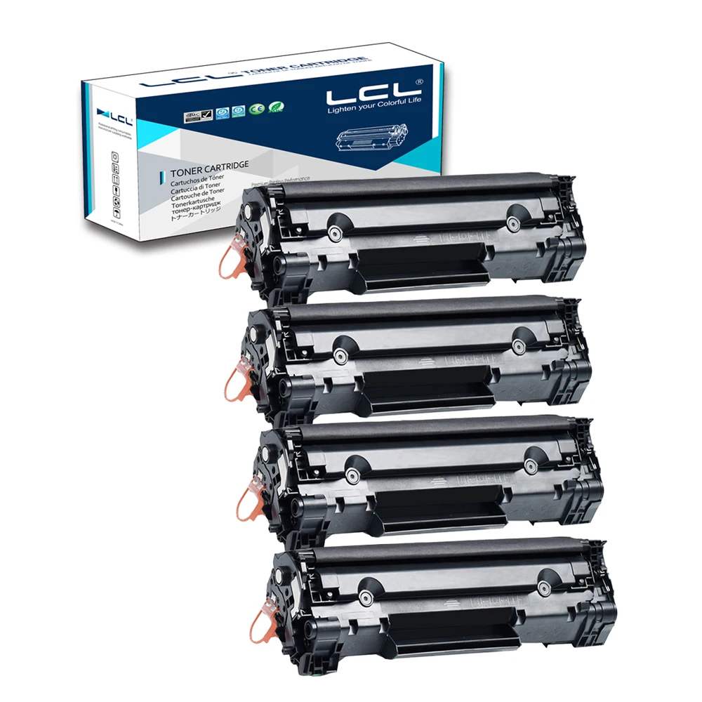 LCL 83A CF283A CF283 A CF 283A 4 Pack Black 1500 Pages Toner Cartridge Compatible for