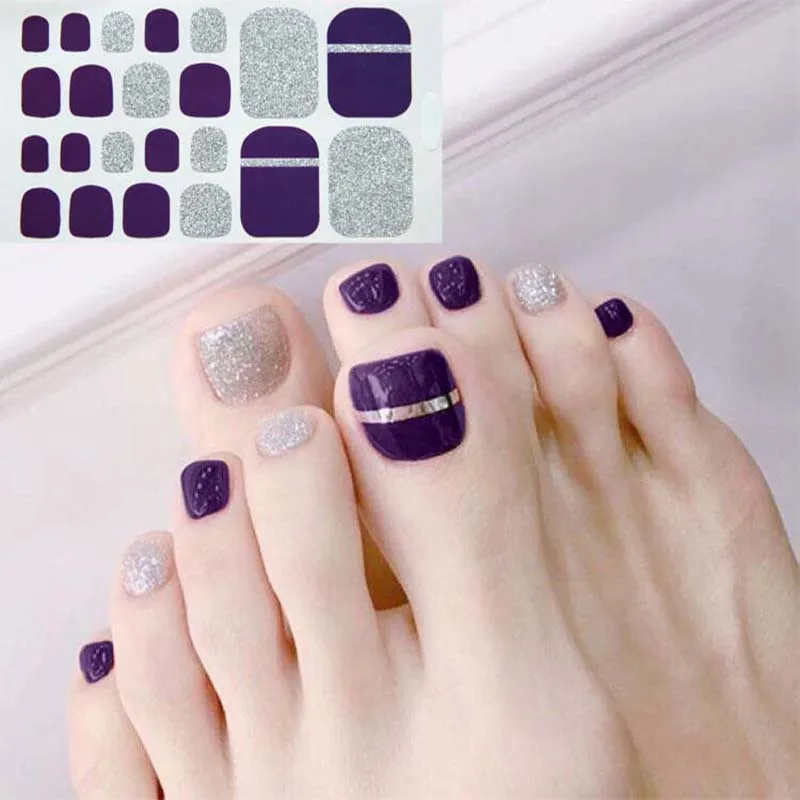 

Tips Nail Art Full Cover Self Adhesive Stickers Polish Foil Transfer Tips Wraps 3D Waterproof Nail Stickers Decals Manicure D34