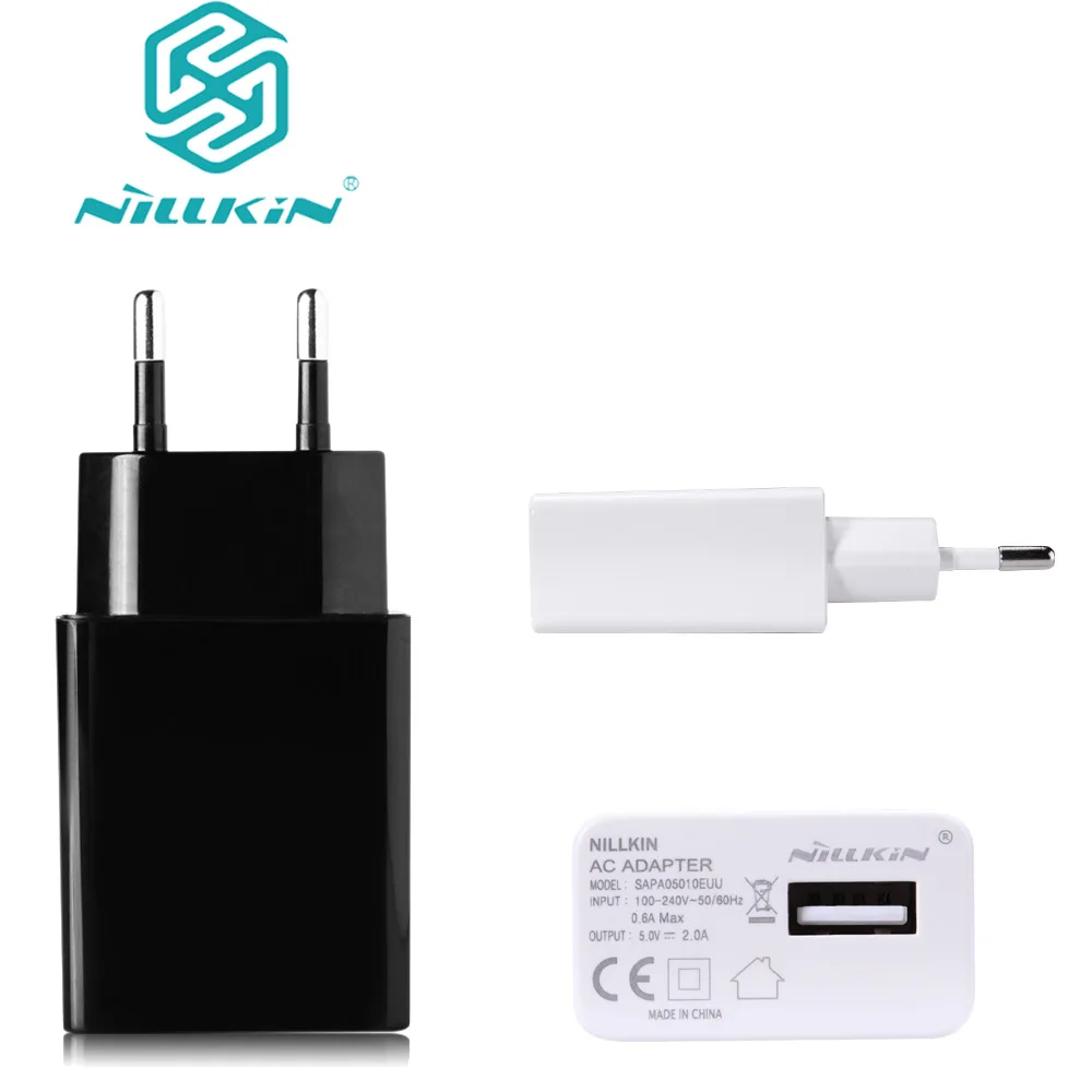 Nillkin Зарядное устройство USB разъем FCC CE 5V 2A нам европейского стандарта AC адаптер для Apple iPhone X, 8, 7 плюс samsung Xiaomi lenovo huawei