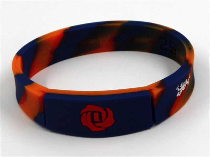 60pcs silicone sports energy wristband Basketball player rubber power