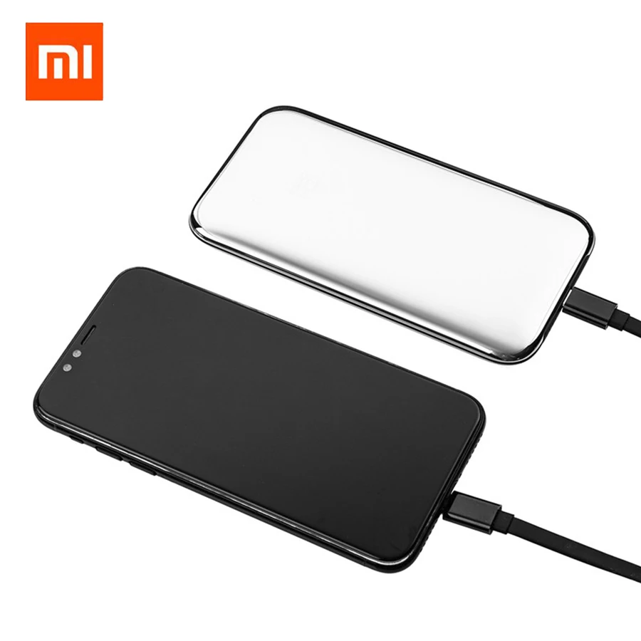 

Xiaomi ZMI Space Stainless Stee PD QC2.0 Fast Charging Power Bank l 6000mAh QPB60 with Leather PU Cover AndOTG Adapter Cable