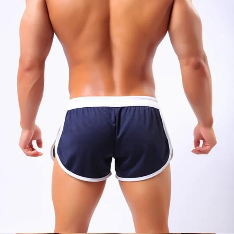 Мужские спортивные тонкие хлопковые боксерские тренировочные шорты для фитнеса, гимнастические краучие шорты со стрелами, штаны
