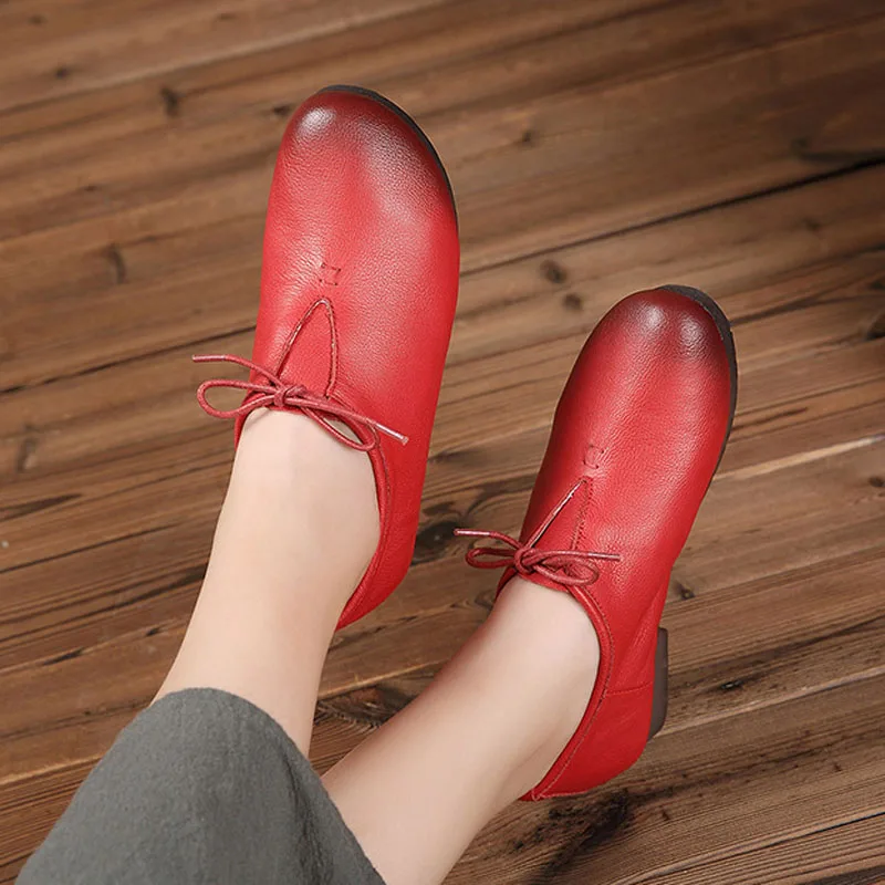 

New women's shoes fall new casual retro shoes flat shoes comfortable light soft bottom