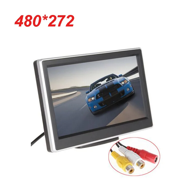 XYCING 800x480 пикселей 5 дюймов Автомобильный монитор HD цифровая панель монитор парковки+ E350 Автомобильная камера заднего вида - Цвет: Monitor 480 272