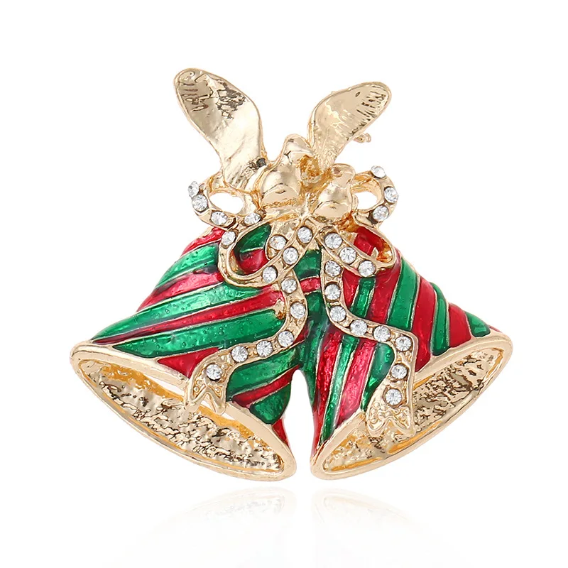 

CINDY XIANG Colorful Paint Bell Brooches For Women Christmas Coat Sweater Pins Party Gift Accessories Jewelry New Arrival 2018