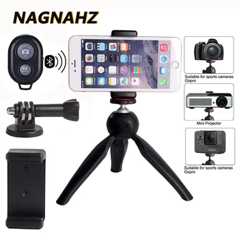 

Nagnahz Premium Phone Tripod Camera Stand Mini Selfie Hand Portable Tripode for iPad iPhone Gopro Mobile Phon Dslr Video Camera