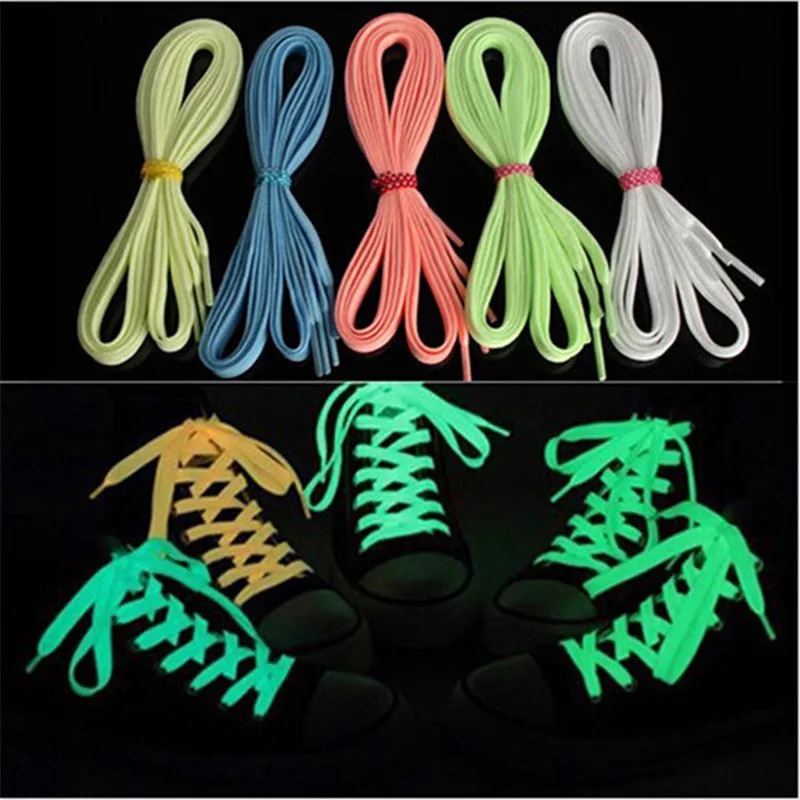 1 pair/lot light Shoelace Glowing Casual Led Shoes Strings Party