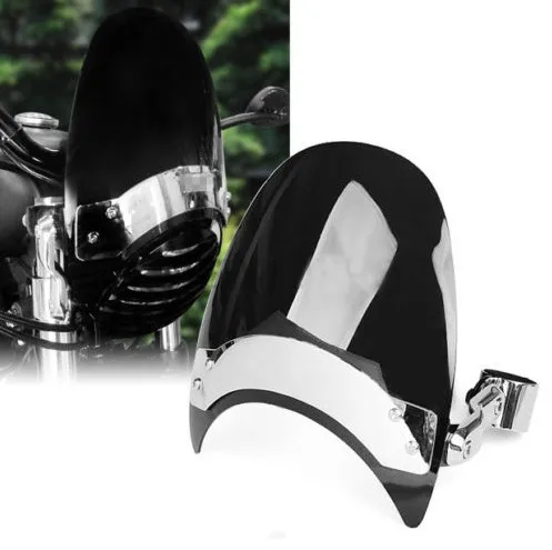 Темный 38 45 мм лобовое стекло мотоцикла для Harley Sportster XL883 1200 ND Moto|windshield for harley|windscreen