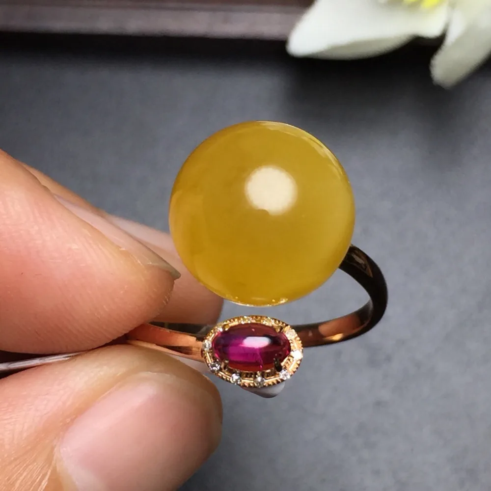 Fine Jewelry Customized Size Real 18K Rose Gold AU750 100 Natural