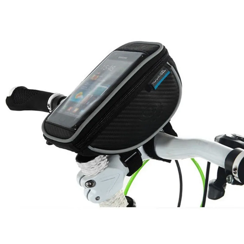 ROSWHEEL велосипедная передняя рама сумка на руль для 4,2 дюймов/5 дюймов/5,7 дюймов, сумка для мобильного телефона, велосипедная сумка с сенсорным экраном, велосипедное снаряжение
