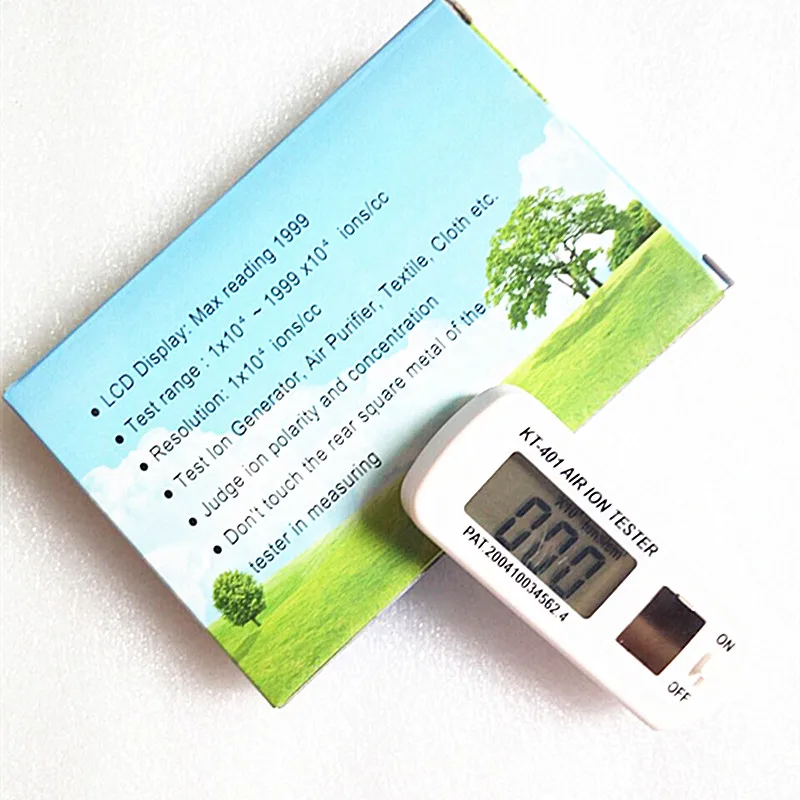 KT-401AIR Aeroanion Tester ion meter aeroanion detector Negative oxygen ions anion concentration detecto Auto Air Purifier