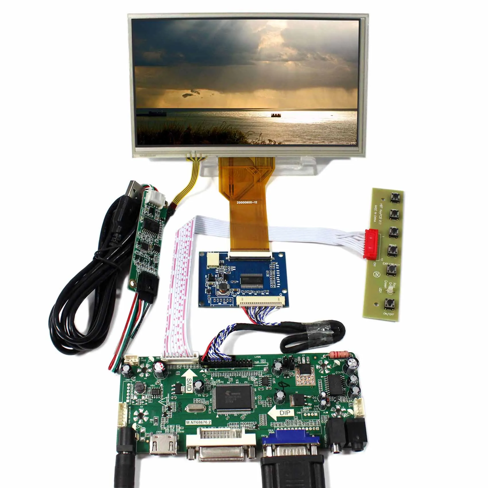 7inch AT070TN92 800x4800 Touch LCD Screen VS070TP-A5+HDMI DVI VGA Audio LCD Control Board M.NT68676 7inch AT070TN92 800x4800 Touch LCD Screen VS070TP-A5+HDMI DVI VGA Audio LCD Control Board M.NT68676