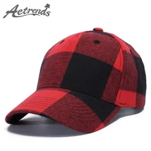 [AETRENDS] клетчатая бейсбольная кепка для мужчин или женщин, Спортивная Кепка с козырьком s, бейсболки, Z-6305