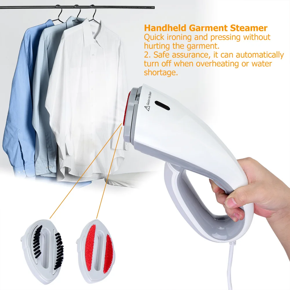 110v US Plug Portable Garment Steamer For Clothes Vertical Steam Iron Ironing with Brush Handheld Fabric Steamers Clean Machine