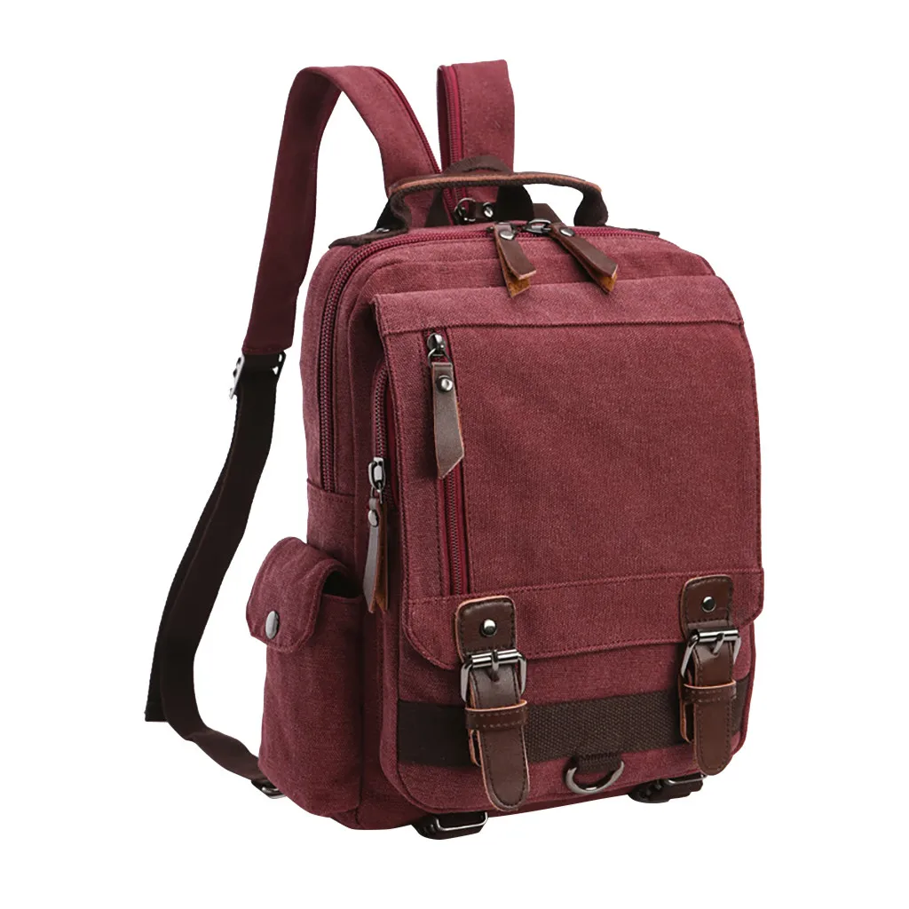 OCARDIAN Backpacks Women And Men High Quality School Bags Leisure Fashion Large Capacity Travel Backpacks Travel Bolsa J21 - Цвет: Wine