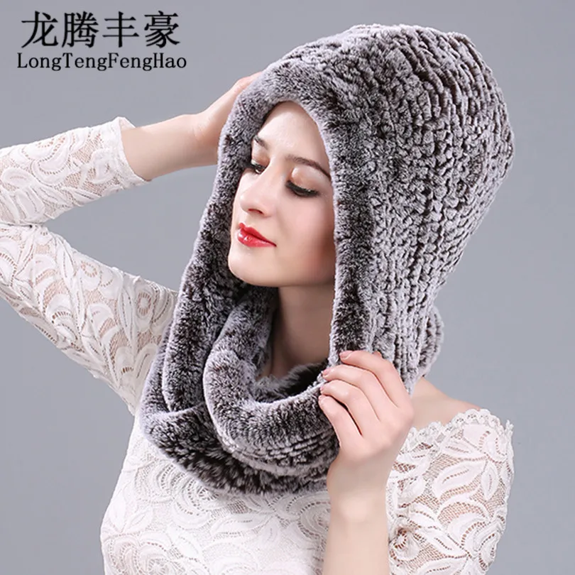 Зимняя вязаная шапка 2019 шарф облегающие шапки женский теплый из натурального
