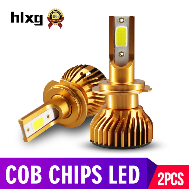 

hlxg Mini H1 H11 H8 HB3 HB4 H4 H7 LED Canbus Car Headlight Bulbs COB No Error 50W 10000LM 6000K 12V Automobiles & Motorcycles