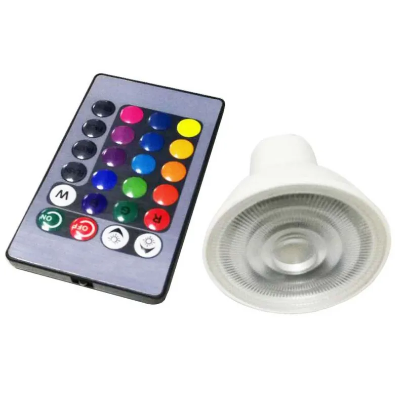 E27/GU10 светодиодный 16 цветов меняющий RGB светильник лампы 85 265 в Точечный ИК пульт