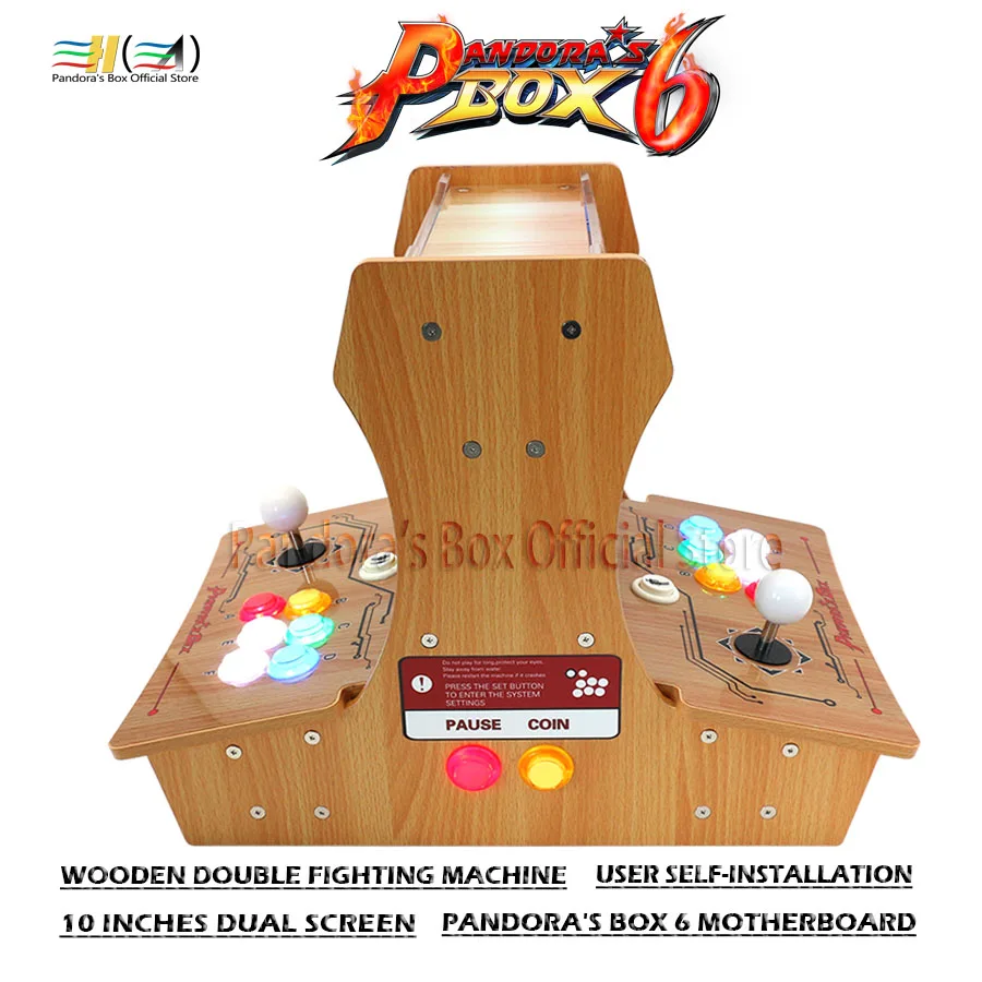 Pandora's box diy bartop arcade Wooden Double fighting machine bartop mini arcade machine pandora box 6 motherboard 1300 in 1 Pandora's box diy bartop arcade Wooden Double fighting machine bartop mini arcade machine pandora box 6 motherboard 1300 in 1