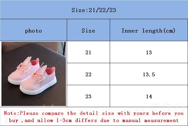 Модная повседневная обувь для маленьких девочек; милая нескользящая обувь с заячьими ушками и грушами на мягкой подошве; обувь для малышей; Детские кроссовки из искусственной кожи