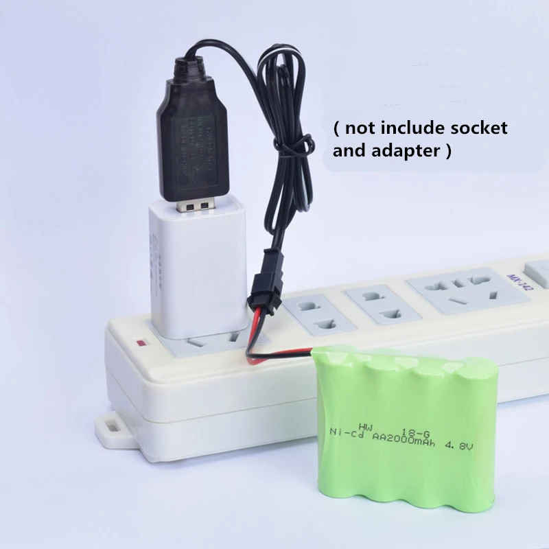 4,8 v аккумуляторная батарея 4xaa 2000mah Ni-cd батарея для самолет с ДУ Лодка на дистанционном управлении внедорожный автомобиль+ Usb зарядное устройство