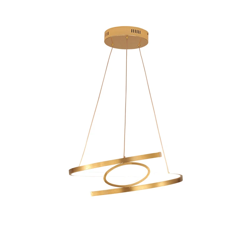 

Modern Led Chandelier Gold Ring LED Chandelier Lighting For Living room Dining room Kitchen Bedroom Hanglamp Lighting Fixtures