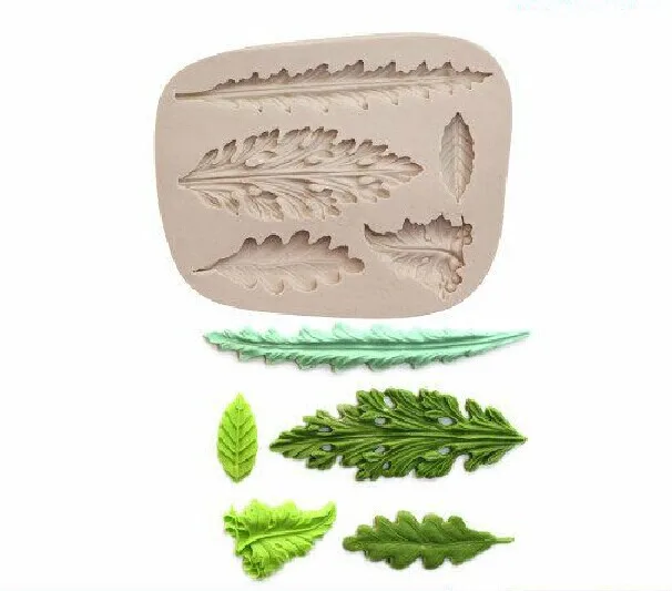 

High quality custom Leaf mould leaves decorate a cake diy tools clay mold