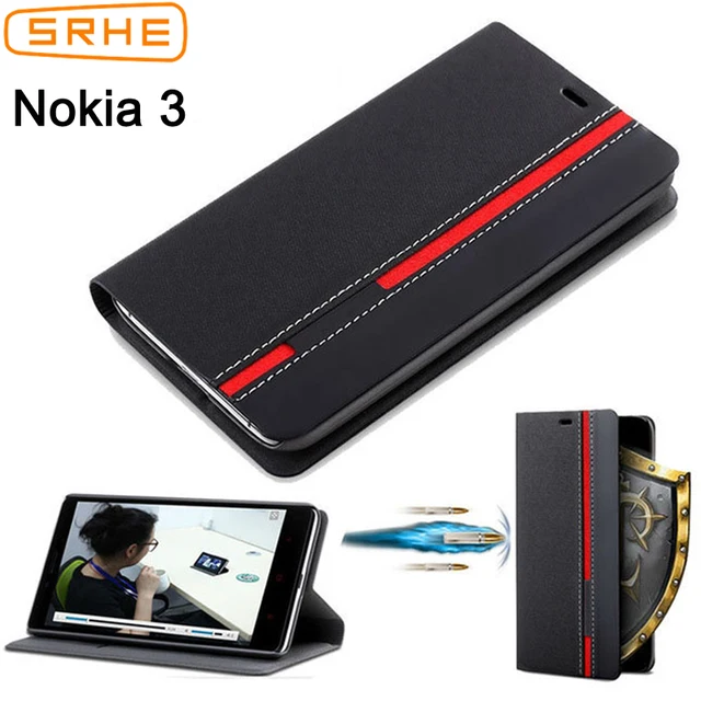 Best Price For Nokia 3 Case Cover Flip Leather Silicone Stand Back Cover For Nokia3 TA-1032 TA-1020 TA 1032 1020 1038 Case With Card Holder
