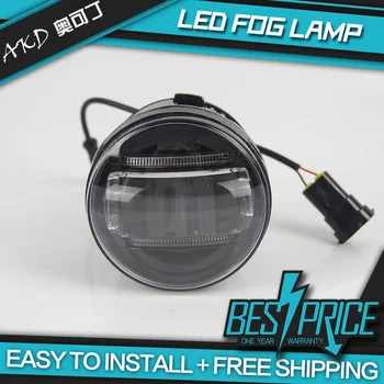 

AKD Car LED Fog Lamp for Infiniti Q60 QX60 Fog Light with Lens Double stripe DRL light bar High Power Cob Daytime light Assembly