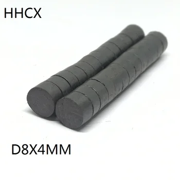 

100pcs/lot Y30 Disk Ferrite Magnet 8*4 mm Permanent magnet 8mm x 4mm Black Round Speaker 8x4 mm