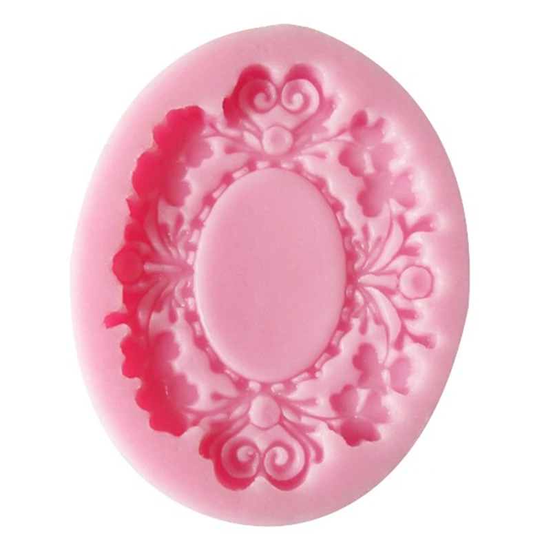 

Pink 3D Mini Mirror Shape Silicone Cake Molds Chocolate Candy Forms Cake Stencil Cooking DYI Decor Moulds