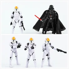 Hot STAR WARS Action Figure Darth Vader Stormtrooper Anime Home Car Room Decor Kids Birthday Christmas toys for children Figures