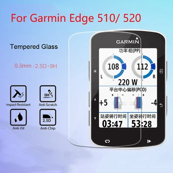 

For Garmin Edge 510 / 520 GPS Bike Computer Tempered Glass 9H 2.5D Premium Screen Protector Film