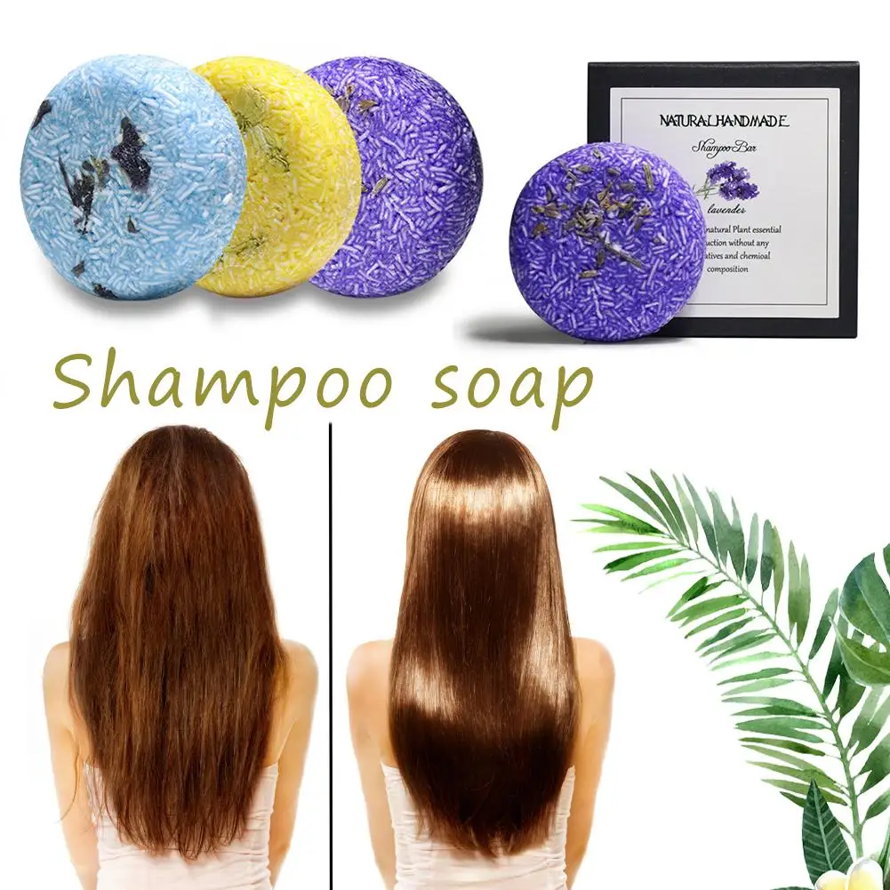 

Handmade Shampoo Soap Plant Essential Oil Shampoo Moisturizing Hair Care With Refreshing Scent Fragile Hair Quick Delivery