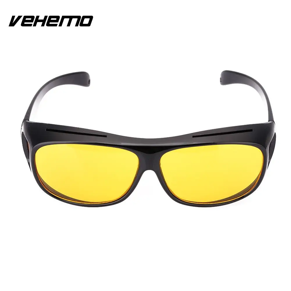 Vehemo Unisex HD Yellow Lenses Sunglasses Men Women Sunglasses Night Vision Goggles Car Driving Driver Glasses Eyewear UV 400 Vehemo Unisex HD Yellow Lenses Sunglasses Men Women Sunglasses Night Vision Goggles Car Driving Driver Glasses Eyewear UV 400
