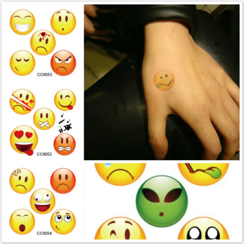 

1 Set Daze Emoji Stickers Rainbow Unicorn Cartoon Sticker Modeling Clay Gift Toys Boy Girl Children Watermark Tattoo