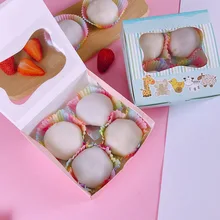 100 шт./компл. Радуга бумажная форма для кекса выпечки Маффин, торт, кекс чехол для вечерние GHS99