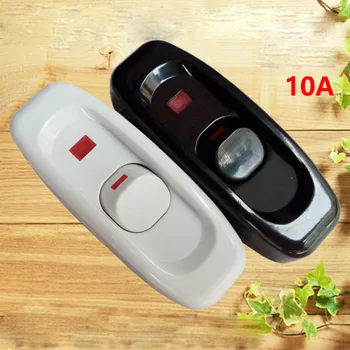 

10pcs Bedside Lamp Switch Push Button Switch Halfway Line Mini Small Fan Switch Wire Connection With Indicator