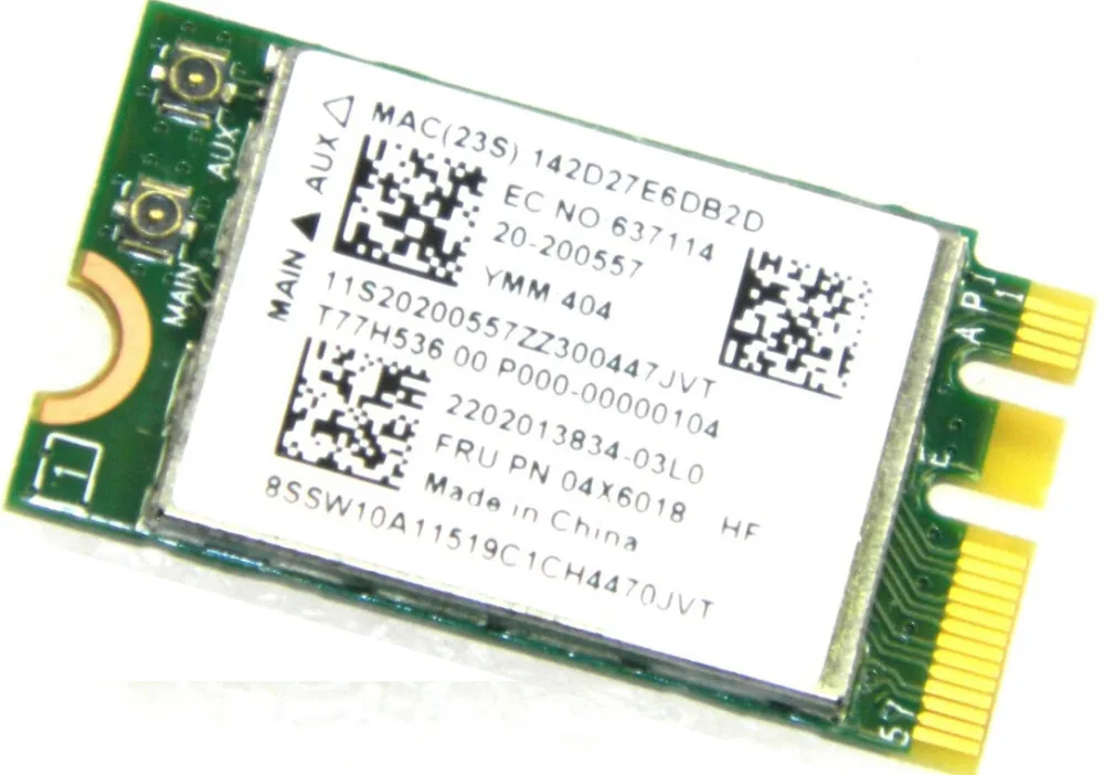 BCM43142 1x1BN+BT4.0 PCIE M.2 WLAN For Lenovo G40 G50 Z50 ,FRU