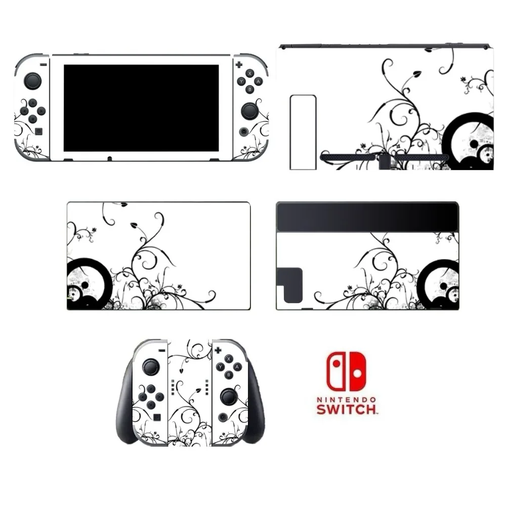 

Black & White 057 Vinyl Skin Sticker Protective for Nintend Switch skins stickers NS Console Nintendoswitch