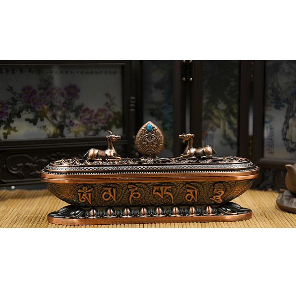 Chinese-Style Incense Stick Holder Ash Catcher Joss Burner Home Decor 3 ColorS
